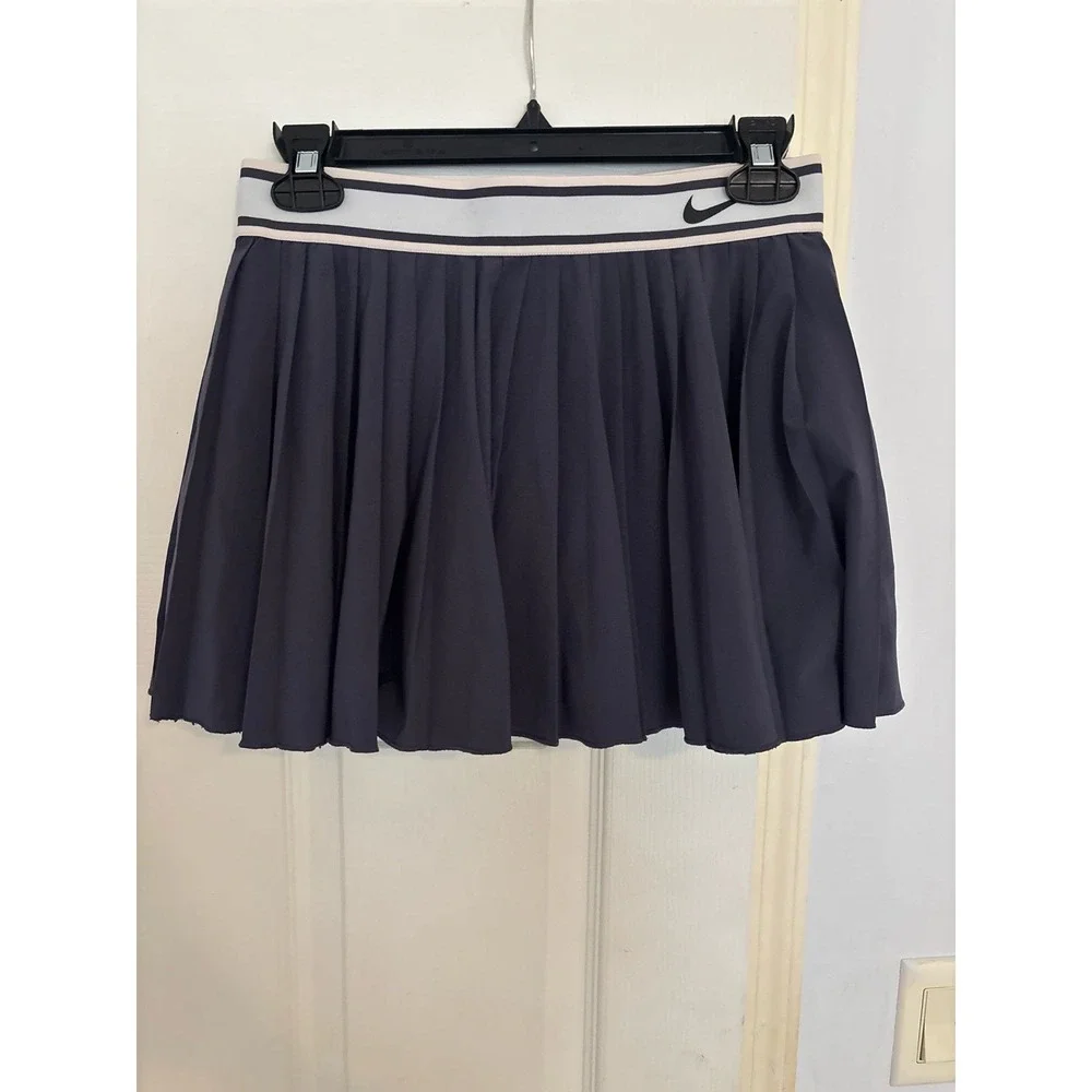 Nike Court Victory Pleated Tennis Skirt/Skort Sz Med Dark Plum Purple 933218009